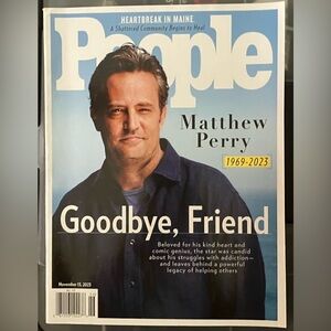 MATTHEW PERRY 1969-2023 People Magazine Nov 13, 2023 FRIENDS “Goodbye Friend”
